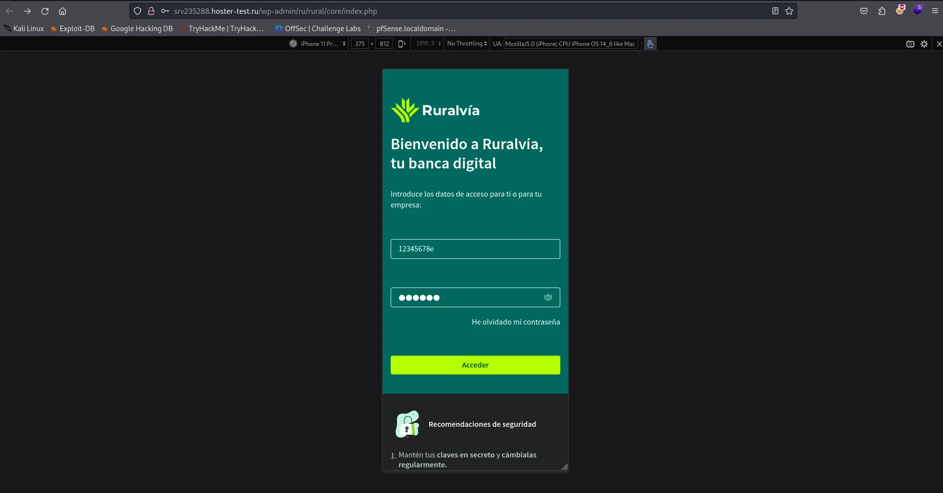 Introducimos los datos