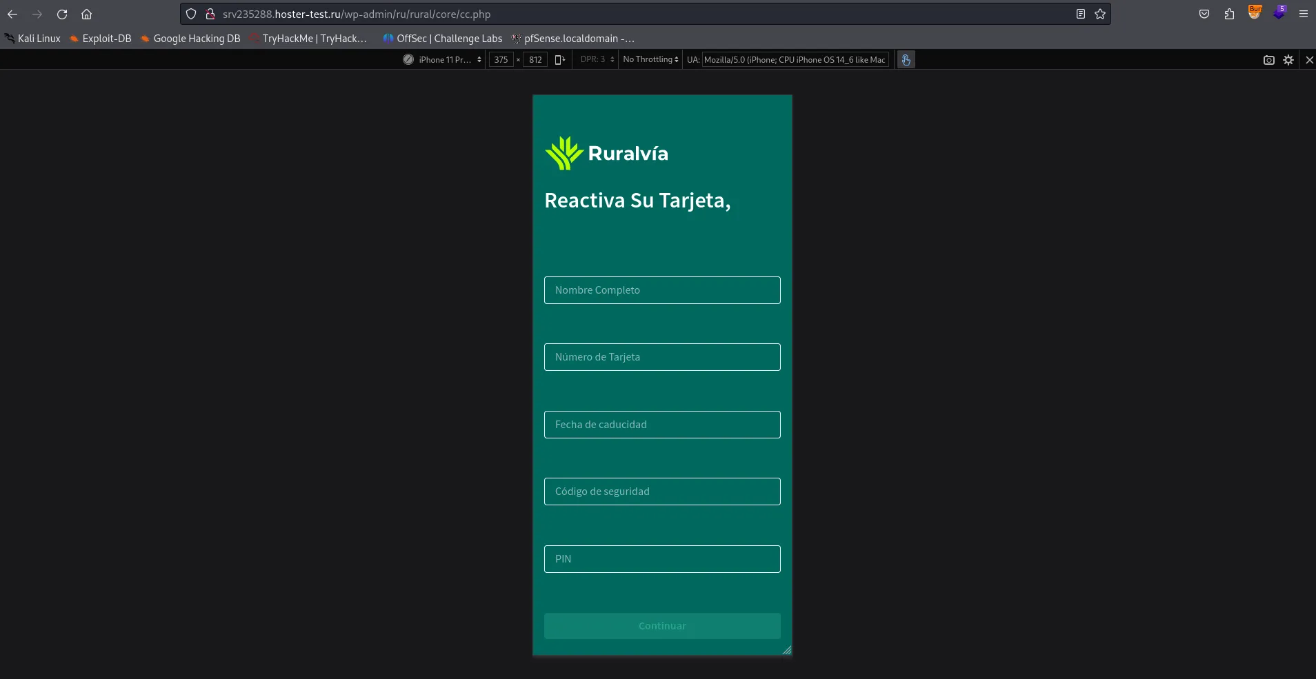 Login alternativo con DNI/NIE